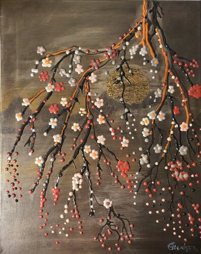 Cherry Blossom III by Gordana Brousek, 油畫 for Sale on Singulart