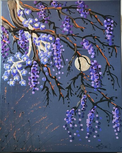 Cherry Blossom IV by Gordana Brousek, 油畫 for Sale on Singulart