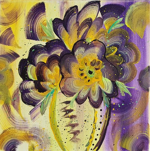 Träumerische Pflanzenwelt I by Gordana Brousek, 油畫 for Sale on Singulart