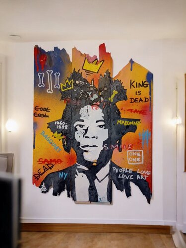 " Basquiat Tribute " von So Moon (Sophie) Müller, Malerei kaufen auf Singulart