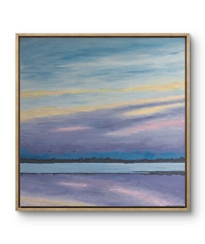 Crépuscule de bord de mer by Xavier Bertrand, Painting for Sale on Singulart
