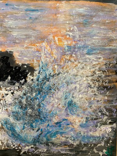 Vague cristalline by Jean-pierre Georlette, Painting for Sale on Singulart