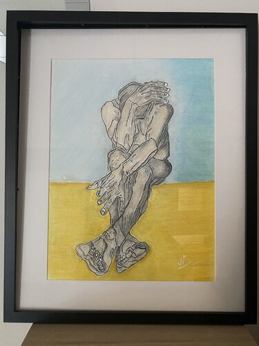 Fatigue ...ou souffrance?... by Jean-pierre Georlette, Drawing for Sale on Singulart