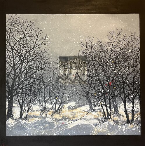 rencontre de loups de arnaud vannier, Pintura a la venta en Singulart