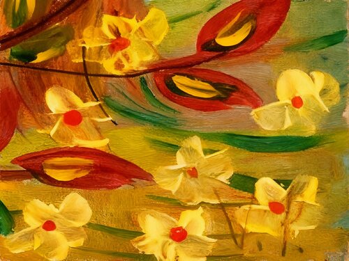 Once upon a time in Eden by Valeria Pogliani, Painting for Sale on Singulart