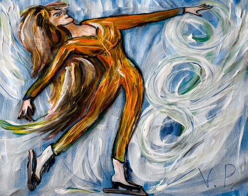Layback spin van Valeria Pogliani, Schilderij te koop op Singulart