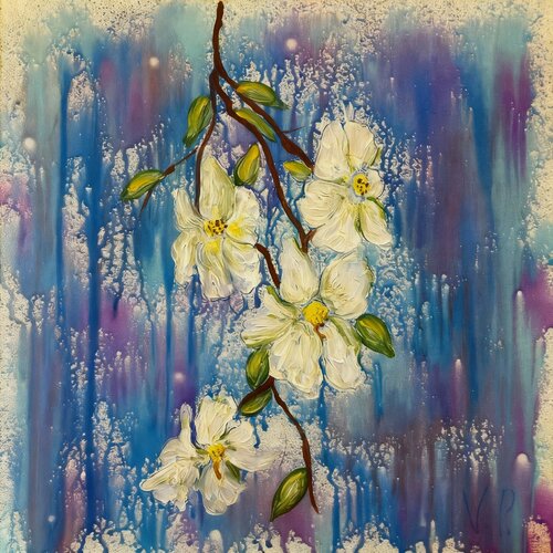 Apple tree blossom di Valeria Pogliani, Pittura in vendita su Singulart