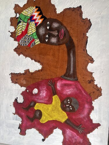 my mother van Augustin Hakizimana, Schilderij te koop op Singulart