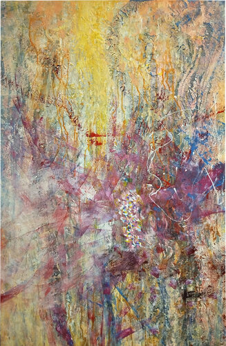 The Graphic Pulse of Light - Grafischer Lichtpuls von Tatiana Mink, Malerei kaufen auf Singulart