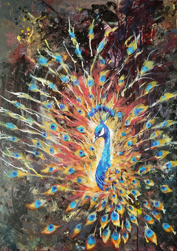 Kosmisches Strahlen von Tatiana Mink, Malerei kaufen auf Singulart