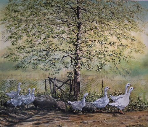 GĘSI de Aleksander Stolicki, Pintura a la venta en Singulart