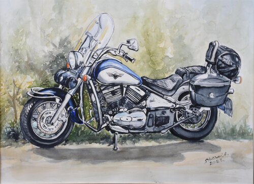 motocykl de Aleksander Stolicki, Pintura a la venta en Singulart