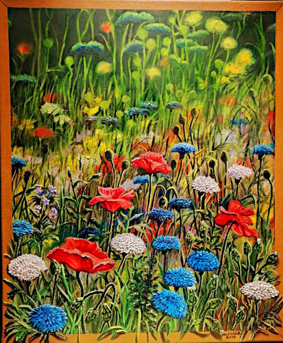 KWIETNA ŁĄKA de Aleksander Stolicki, Pintura a la venta en Singulart