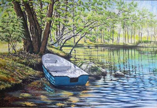 MAJOWYM SŁOŃCEM MALOWANE de Aleksander Stolicki, Pintura a la venta en Singulart