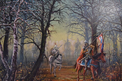 WOJE PIASTÓW de Aleksander Stolicki, Pintura a la venta en Singulart