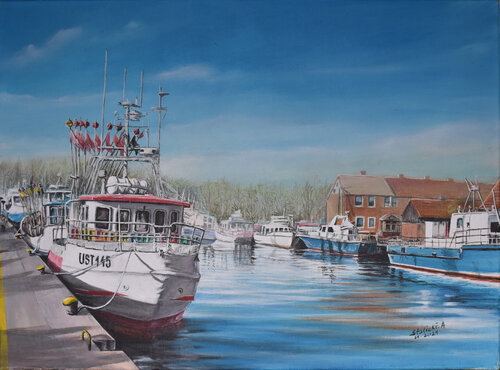 PORT ŁEBA de Aleksander Stolicki, Pintura a la venta en Singulart