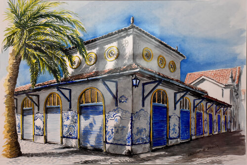 SANTAREM PORTUGALIA - PLENER MALARSKI 2020R de Aleksander Stolicki, Pintura a la venta en Singulart