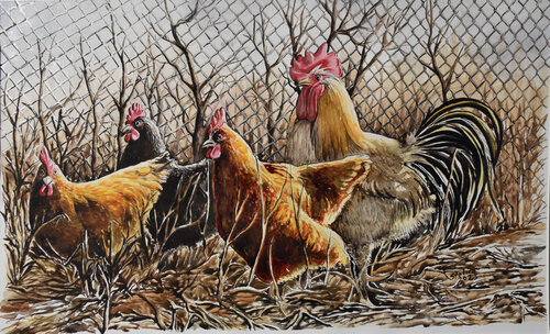 kury von Aleksander Stolicki, Malerei kaufen auf Singulart