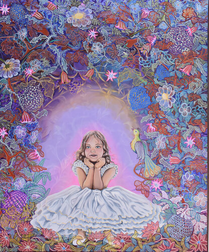 Dziecięcy świat Oleńki by Aleksander Stolicki, Painting for Sale on Singulart