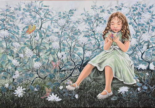 Wiosenna Księżniczka by Aleksander Stolicki, Painting for Sale on Singulart