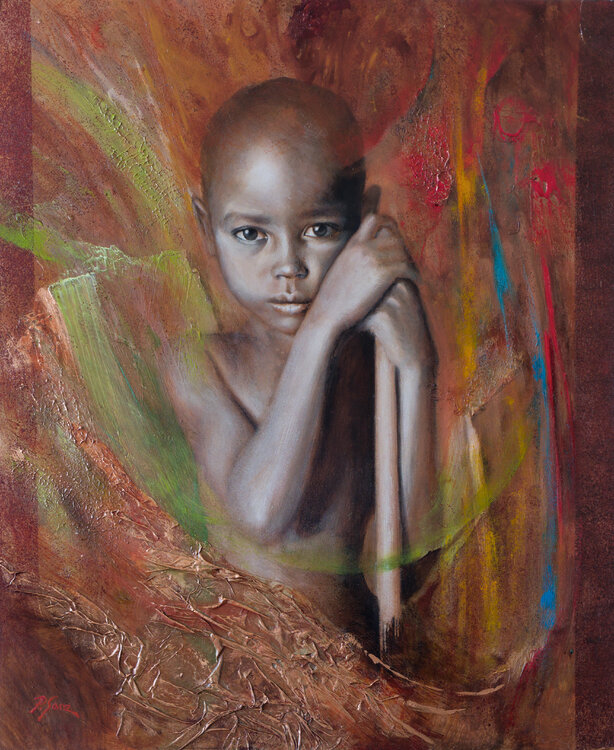 African boy Pedro Sanz