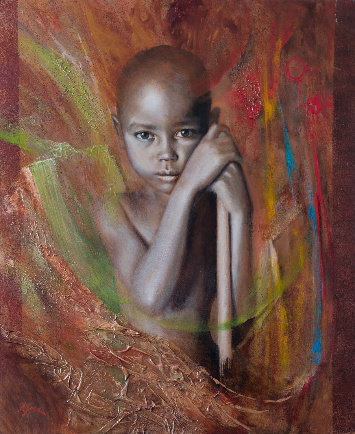 African boy Pedro Sanz