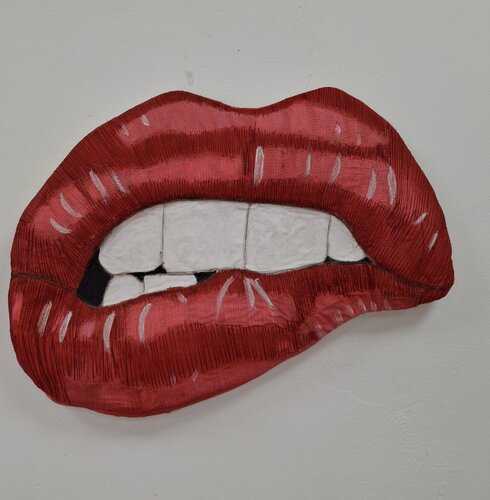 Kiss me Nr. 1 by Achim Horras, 織品 for Sale on Singulart