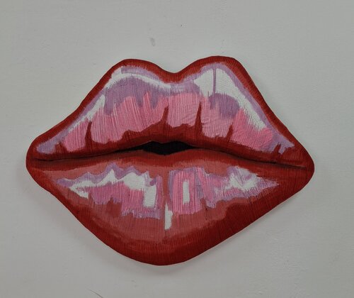 Kiss me Nr.7 von Achim Horras, Textil kaufen auf Singulart