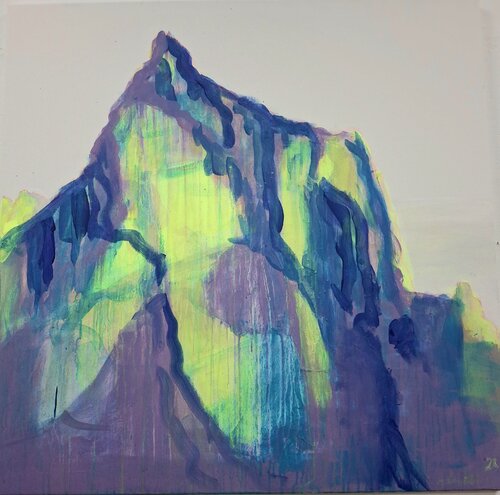 Auf dem Gipfel by Achim Horras, 油畫 for Sale on Singulart