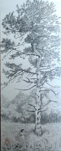 Jeu sous l'arbre by France Gouge, 소묘 for Sale on Singulart