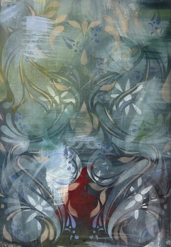 La brise d'eden di Miils.Artcontact@Gmail.Com Miils, Pittura in vendita su Singulart