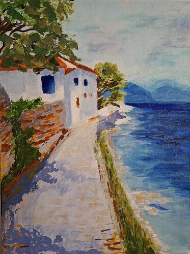 Promenade to Infinity di Alina Rotaru, Pittura in vendita su Singulart