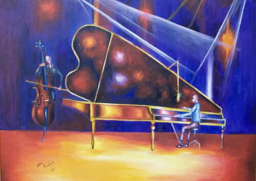 The Concert Pianist lll par Alan Reddick, Peinture en vente sur Singulart
