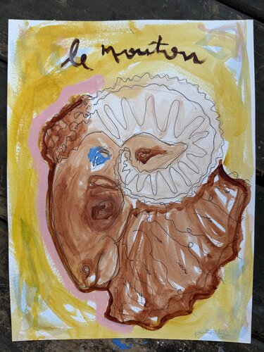 Le Mouton von Steven Kenworthy, Malerei kaufen auf Singulart