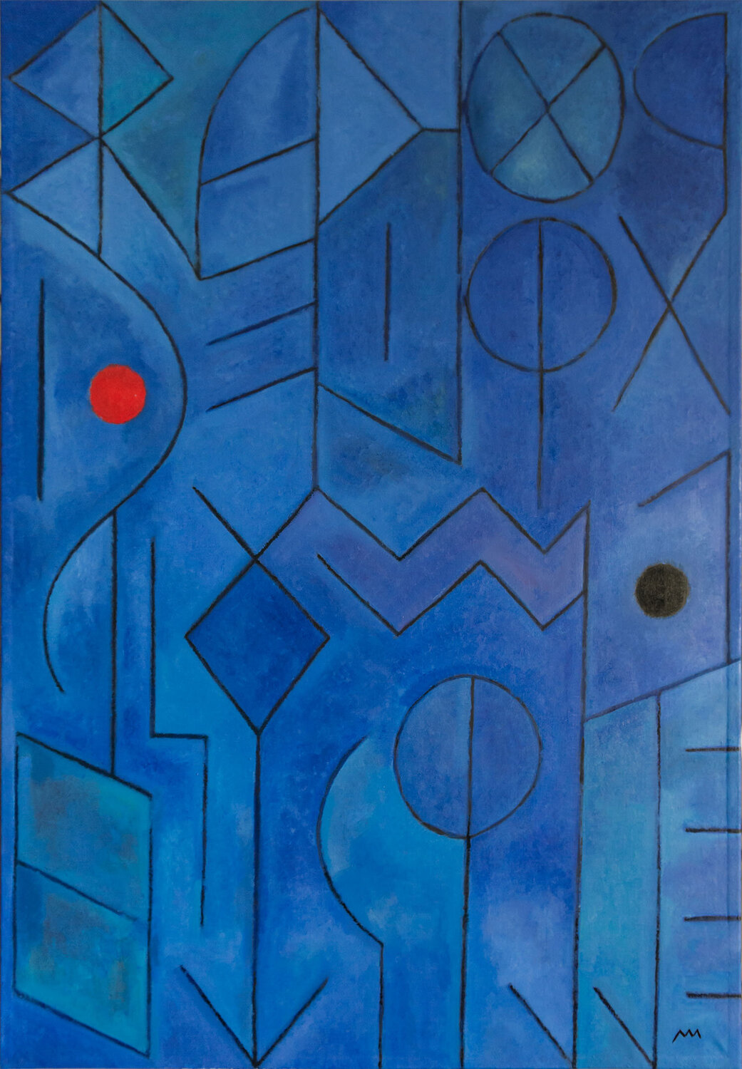 Alfabeto Matteo Cecchinato Peinture originale à vendre