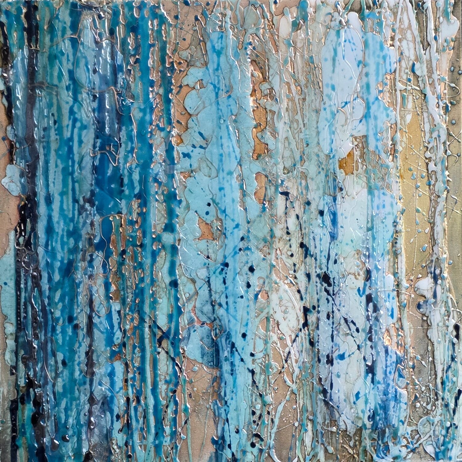 The Seventh Shade of Blue Elena Shcherbina Originalgemälde zu verkaufen