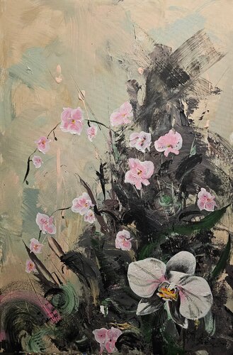 Orchids in Chaos de Nataša Vujnović, Pintura a la venta en Singulart