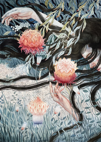 Dreamy Emma de Liza Basay, Pintura a la venta en Singulart