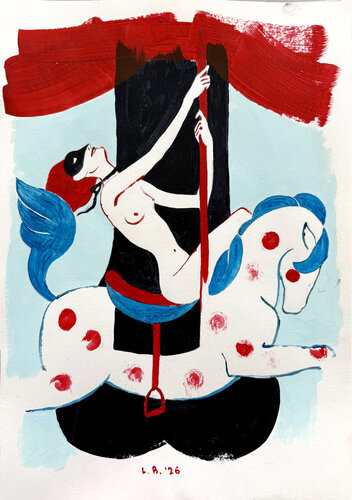 merry-go-round par Liza Basay, Peinture en vente sur Singulart