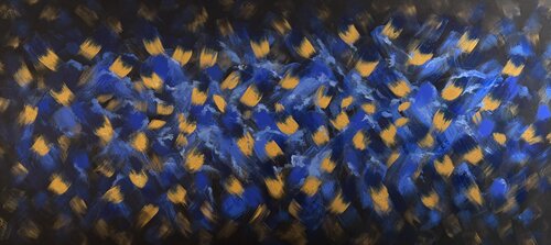 Blue vibration von Mariann Haukaas, Malerei kaufen auf Singulart