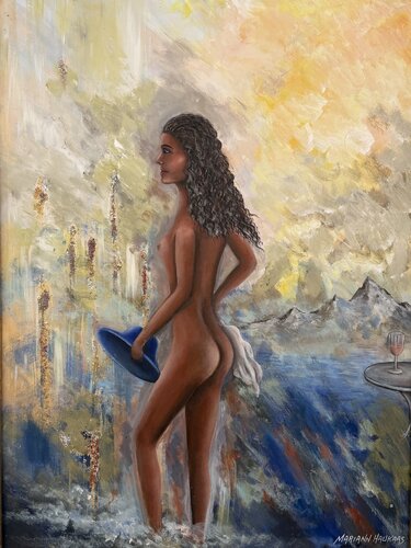 One day in Egypt van Mariann Haukaas, Schilderij te koop op Singulart