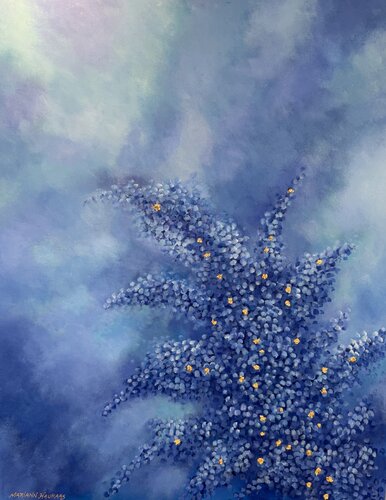 The love of blue de Mariann Haukaas, Pintura a la venta en Singulart