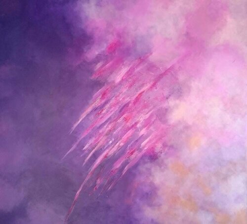 Pink for love van Mariann Haukaas, Schilderij te koop op Singulart