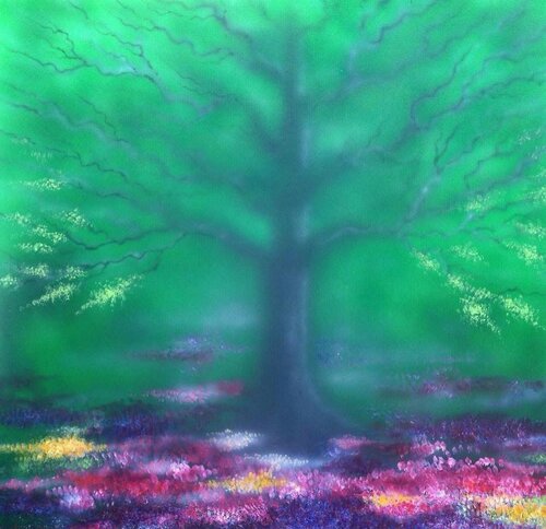 The magic tree van Mariann Haukaas, Schilderij te koop op Singulart