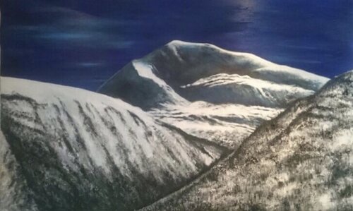 The powers of the mountain van Mariann Haukaas, Schilderij te koop op Singulart