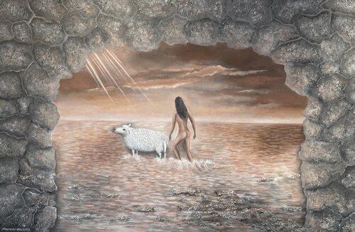 Walk towards the light von Mariann Haukaas, Malerei kaufen auf Singulart