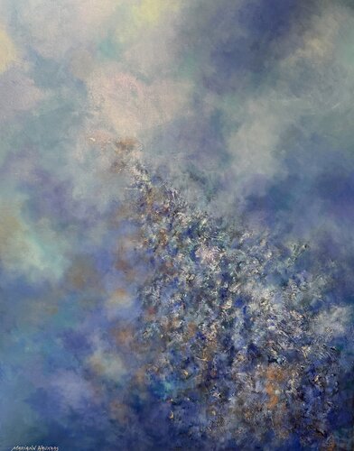 The garden of the sea de Mariann Haukaas, Pintura a la venta en Singulart
