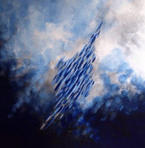 The power of rain van Mariann Haukaas, Schilderij te koop op Singulart
