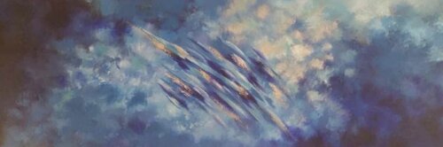 Blue momemts van Mariann Haukaas, Schilderij te koop op Singulart