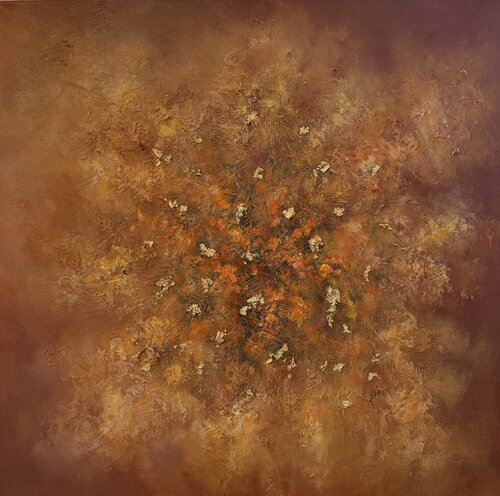 Warm earth par Mariann Haukaas, Peinture en vente sur Singulart